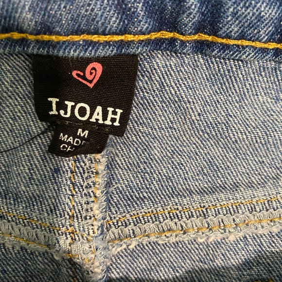 I JOAH Urban Basics U2B medium mini denim skirt with belt and pockets - Picture 2 of 14